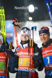 30.11.2023, Oestersund, Sweden, (SWE): Johannes Thingnes Boe (NOR), Vetle Sjaastad Christiansen (NOR), (l-r) - IBU World Cup Biathlon, relay men, Oestersund (SWE). www.nordicfocus.com. © Authamayou/NordicFocus. Every downloaded picture is fee-liable.