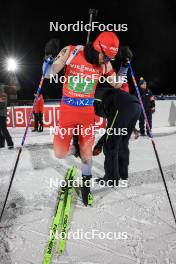30.11.2023, Oestersund, Sweden, (SWE): Joscha Burkhalter (SUI) - IBU World Cup Biathlon, relay men, Oestersund (SWE). www.nordicfocus.com. © Manzoni/NordicFocus. Every downloaded picture is fee-liable.