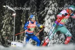30.11.2023, Oestersund, Sweden, (SWE): Asset Dyussenov (KAZ) - IBU World Cup Biathlon, relay men, Oestersund (SWE). www.nordicfocus.com. © Authamayou/NordicFocus. Every downloaded picture is fee-liable.