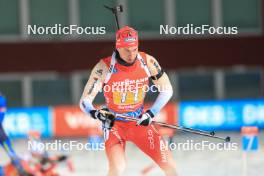 30.11.2023, Oestersund, Sweden, (SWE): Niklas Hartweg (SUI) - IBU World Cup Biathlon, relay men, Oestersund (SWE). www.nordicfocus.com. © Manzoni/NordicFocus. Every downloaded picture is fee-liable.