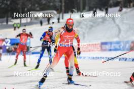 30.11.2023, Oestersund, Sweden, (SWE): Sebastian Stalder (SUI) - IBU World Cup Biathlon, relay men, Oestersund (SWE). www.nordicfocus.com. © Manzoni/NordicFocus. Every downloaded picture is fee-liable.