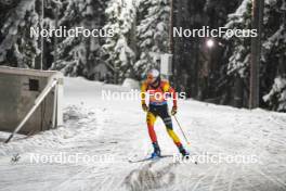 30.11.2023, Oestersund, Sweden, (SWE): Marek Mackels (BEL) - IBU World Cup Biathlon, relay men, Oestersund (SWE). www.nordicfocus.com. © Authamayou/NordicFocus. Every downloaded picture is fee-liable.