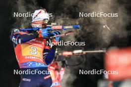 30.11.2023, Oestersund, Sweden, (SWE): Fabien Claude (FRA) - IBU World Cup Biathlon, relay men, Oestersund (SWE). www.nordicfocus.com. © Manzoni/NordicFocus. Every downloaded picture is fee-liable.