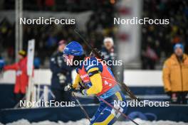 30.11.2023, Oestersund, Sweden, (SWE): Sebastian Samuelsson (SWE) - IBU World Cup Biathlon, relay men, Oestersund (SWE). www.nordicfocus.com. © Authamayou/NordicFocus. Every downloaded picture is fee-liable.