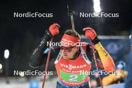 30.11.2023, Oestersund, Sweden, (SWE): Philipp Nawrath (GER) - IBU World Cup Biathlon, relay men, Oestersund (SWE). www.nordicfocus.com. © Manzoni/NordicFocus. Every downloaded picture is fee-liable.