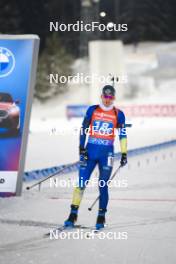 30.11.2023, Oestersund, Sweden, (SWE): Kirill Bauer (KAZ) - IBU World Cup Biathlon, relay men, Oestersund (SWE). www.nordicfocus.com. © Authamayou/NordicFocus. Every downloaded picture is fee-liable.