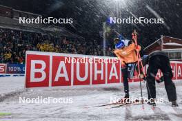 29.11.2023, Oestersund, Sweden, (SWE): Franziska Preuss (GER) - IBU World Cup Biathlon, relay women, Oestersund (SWE). www.nordicfocus.com. © Manzoni/NordicFocus. Every downloaded picture is fee-liable.