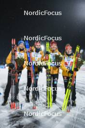 29.11.2023, Oestersund, Sweden, (SWE): Franziska Preuss (GER), Vanessa Voigt (GER), Selina Grotian (GER), Janina Hettich-Walz (GER), (l-r) - IBU World Cup Biathlon, relay women, Oestersund (SWE). www.nordicfocus.com. © Authamayou/NordicFocus. Every downloaded picture is fee-liable.