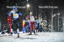 29.11.2023, Oestersund, Sweden, (SWE): Tuuli Tomingas (EST), Tamara Steiner (AUT), (l-r) - IBU World Cup Biathlon, relay women, Oestersund (SWE). www.nordicfocus.com. © Authamayou/NordicFocus. Every downloaded picture is fee-liable.