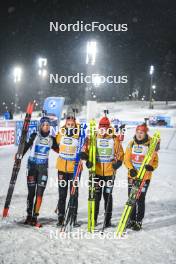 29.11.2023, Oestersund, Sweden, (SWE): Franziska Preuss (GER), Vanessa Voigt (GER), Selina Grotian (GER), Janina Hettich-Walz (GER), (l-r) - IBU World Cup Biathlon, relay women, Oestersund (SWE). www.nordicfocus.com. © Authamayou/NordicFocus. Every downloaded picture is fee-liable.