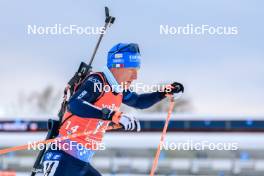 25.11.2023, Oestersund, Sweden, (SWE): Lukas Hofer (ITA) - IBU World Cup Biathlon, single mixed relay, Oestersund (SWE). www.nordicfocus.com. © Manzoni/NordicFocus. Every downloaded picture is fee-liable.
