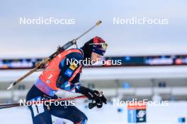 25.11.2023, Oestersund, Sweden, (SWE): Sturla Holm Laegreid (NOR) - IBU World Cup Biathlon, single mixed relay, Oestersund (SWE). www.nordicfocus.com. © Manzoni/NordicFocus. Every downloaded picture is fee-liable.