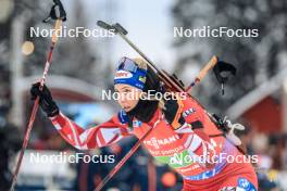 25.11.2023, Oestersund, Sweden, (SWE): Lisa Theresa Hauser (AUT) - IBU World Cup Biathlon, single mixed relay, Oestersund (SWE). www.nordicfocus.com. © Manzoni/NordicFocus. Every downloaded picture is fee-liable.