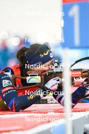 25.11.2023, Oestersund, Sweden, (SWE): Julia Simon (FRA) - IBU World Cup Biathlon, single mixed relay, Oestersund (SWE). www.nordicfocus.com. © Authamayou/NordicFocus. Every downloaded picture is fee-liable.