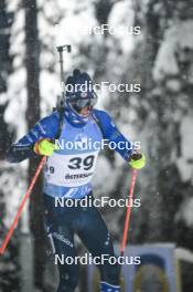 02.12.2023, Oestersund, Sweden, (SWE): Maxime Germain (USA) - IBU World Cup Biathlon, sprint men, Oestersund (SWE). www.nordicfocus.com. © Authamayou/NordicFocus. Every downloaded picture is fee-liable.