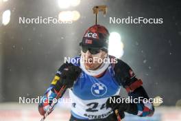 02.12.2023, Oestersund, Sweden, (SWE): Sturla Holm Laegreid (NOR), Sturla Holm Laegreid (NOR) - IBU World Cup Biathlon, sprint men, Oestersund (SWE). www.nordicfocus.com. © Manzoni/NordicFocus. Every downloaded picture is fee-liable.