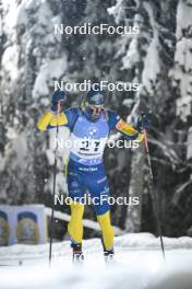 02.12.2023, Oestersund, Sweden, (SWE): Anton Ivarsson (SWE) - IBU World Cup Biathlon, sprint men, Oestersund (SWE). www.nordicfocus.com. © Authamayou/NordicFocus. Every downloaded picture is fee-liable.