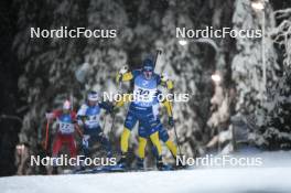 02.12.2023, Oestersund, Sweden, (SWE): Sebastian Samuelsson (SWE) - IBU World Cup Biathlon, sprint men, Oestersund (SWE). www.nordicfocus.com. © Authamayou/NordicFocus. Every downloaded picture is fee-liable.
