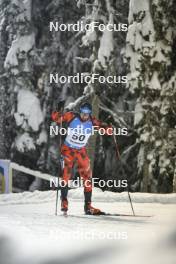 02.12.2023, Oestersund, Sweden, (SWE): Maksim Makarov (MDA) - IBU World Cup Biathlon, sprint men, Oestersund (SWE). www.nordicfocus.com. © Authamayou/NordicFocus. Every downloaded picture is fee-liable.