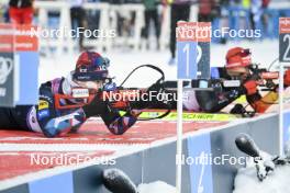 02.12.2023, Oestersund, Sweden, (SWE): Johannes Dale-Skjevdal (NOR) - IBU World Cup Biathlon, sprint men, Oestersund (SWE). www.nordicfocus.com. © Authamayou/NordicFocus. Every downloaded picture is fee-liable.
