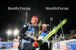 02.12.2023, Oestersund, Sweden, (SWE): Philipp Nawrath (GER), Florent Claude (BEL), (l-r) - IBU World Cup Biathlon, sprint men, Oestersund (SWE). www.nordicfocus.com. © Manzoni/NordicFocus. Every downloaded picture is fee-liable.