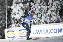 02.12.2023, Oestersund, Sweden, (SWE): Endre Stroemsheim (NOR) - IBU World Cup Biathlon, sprint men, Oestersund (SWE). www.nordicfocus.com. © Authamayou/NordicFocus. Every downloaded picture is fee-liable.