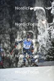 02.12.2023, Oestersund, Sweden, (SWE): Endre Stroemsheim (NOR) - IBU World Cup Biathlon, sprint men, Oestersund (SWE). www.nordicfocus.com. © Authamayou/NordicFocus. Every downloaded picture is fee-liable.