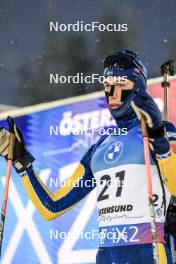 02.12.2023, Oestersund, Sweden, (SWE): Anton Ivarsson (SWE) - IBU World Cup Biathlon, sprint men, Oestersund (SWE). www.nordicfocus.com. © Manzoni/NordicFocus. Every downloaded picture is fee-liable.