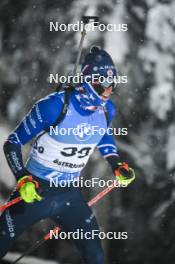 02.12.2023, Oestersund, Sweden, (SWE): Maxime Germain (USA) - IBU World Cup Biathlon, sprint men, Oestersund (SWE). www.nordicfocus.com. © Authamayou/NordicFocus. Every downloaded picture is fee-liable.