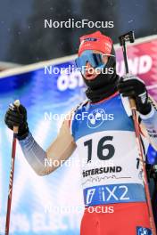 02.12.2023, Oestersund, Sweden, (SWE): Niklas Hartweg (SUI) - IBU World Cup Biathlon, sprint men, Oestersund (SWE). www.nordicfocus.com. © Manzoni/NordicFocus. Every downloaded picture is fee-liable.
