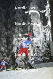 02.12.2023, Oestersund, Sweden, (SWE): Niklas Hartweg (SUI) - IBU World Cup Biathlon, sprint men, Oestersund (SWE). www.nordicfocus.com. © Authamayou/NordicFocus. Every downloaded picture is fee-liable.