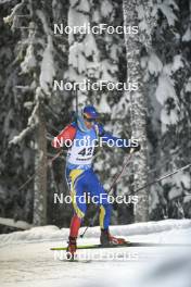 02.12.2023, Oestersund, Sweden, (SWE): George Buta (ROU) - IBU World Cup Biathlon, sprint men, Oestersund (SWE). www.nordicfocus.com. © Authamayou/NordicFocus. Every downloaded picture is fee-liable.