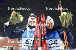 02.12.2023, Oestersund, Sweden, (SWE): Vebjoern Soerum (NOR), Endre Stroemsheim (NOR), (l-r) - IBU World Cup Biathlon, sprint men, Oestersund (SWE). www.nordicfocus.com. © Authamayou/NordicFocus. Every downloaded picture is fee-liable.