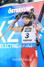 01.12.2023, Oestersund, Sweden, (SWE): Aita Gasparin (SUI) - IBU World Cup Biathlon, sprint women, Oestersund (SWE). www.nordicfocus.com. © Manzoni/NordicFocus. Every downloaded picture is fee-liable.