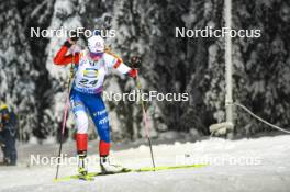 01.12.2023, Oestersund, Sweden, (SWE): Marketa Davidova (CZE) - IBU World Cup Biathlon, sprint women, Oestersund (SWE). www.nordicfocus.com. © Authamayou/NordicFocus. Every downloaded picture is fee-liable.