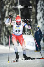 01.12.2023, Oestersund, Sweden, (SWE): Elisa Gasparin (SUI) - IBU World Cup Biathlon, sprint women, Oestersund (SWE). www.nordicfocus.com. © Authamayou/NordicFocus. Every downloaded picture is fee-liable.