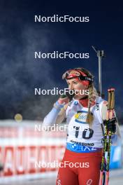 01.12.2023, Oestersund, Sweden, (SWE): Lena Haecki-Gross (SUI) - IBU World Cup Biathlon, sprint women, Oestersund (SWE). www.nordicfocus.com. © Manzoni/NordicFocus. Every downloaded picture is fee-liable.
