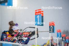 28.11.2023, Oestersund, Sweden, (SWE): Lou Jeanmonnot (FRA) - IBU World Cup Biathlon, training, Oestersund (SWE). www.nordicfocus.com. © Authamayou/NordicFocus. Every downloaded picture is fee-liable.
