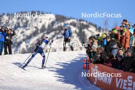 09.12.2023, Hochfilzen, Austria (AUT): Eric Perrot (FRA) - IBU World Cup Biathlon, pursuit men, Hochfilzen (AUT). www.nordicfocus.com. © Manzoni/NordicFocus. Every downloaded picture is fee-liable.