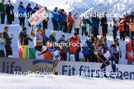 09.12.2023, Hochfilzen, Austria (AUT): Johannes Kuehn (GER), Vetle Sjaastad Christiansen (NOR), (l-r) - IBU World Cup Biathlon, pursuit men, Hochfilzen (AUT). www.nordicfocus.com. © Manzoni/NordicFocus. Every downloaded picture is fee-liable.