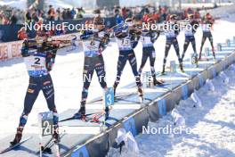 09.12.2023, Hochfilzen, Austria (AUT): Sturla Holm Laegreid (NOR), Vetle Sjaastad Christiansen (NOR), (l-r) - IBU World Cup Biathlon, pursuit men, Hochfilzen (AUT). www.nordicfocus.com. © Manzoni/NordicFocus. Every downloaded picture is fee-liable.