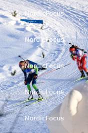 09.12.2023, Hochfilzen, Austria (AUT): Lena Repinc (SLO), Anna Maka (POL), (l-r) - IBU World Cup Biathlon, pursuit women, Hochfilzen (AUT). www.nordicfocus.com. © Manzoni/NordicFocus. Every downloaded picture is fee-liable.
