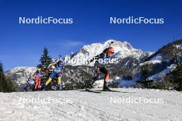 09.12.2023, Hochfilzen, Austria (AUT): Sara Andersson (SWE), Selina Grotian (GER), (l-r) - IBU World Cup Biathlon, pursuit women, Hochfilzen (AUT). www.nordicfocus.com. © Manzoni/NordicFocus. Every downloaded picture is fee-liable.
