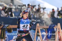 09.12.2023, Hochfilzen, Austria (AUT): Juni Arnekleiv (NOR) - IBU World Cup Biathlon, pursuit women, Hochfilzen (AUT). www.nordicfocus.com. © Manzoni/NordicFocus. Every downloaded picture is fee-liable.
