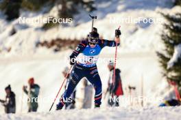 09.12.2023, Hochfilzen, Austria (AUT): Julia Simon (FRA) - IBU World Cup Biathlon, pursuit women, Hochfilzen (AUT). www.nordicfocus.com. © Manzoni/NordicFocus. Every downloaded picture is fee-liable.