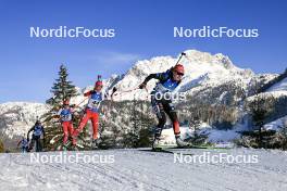 09.12.2023, Hochfilzen, Austria (AUT): Joanna Jakiela (POL), Natalia Sidorowicz (POL), Janina Hettich-Walz (GER), (l-r) - IBU World Cup Biathlon, pursuit women, Hochfilzen (AUT). www.nordicfocus.com. © Manzoni/NordicFocus. Every downloaded picture is fee-liable.
