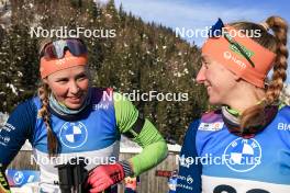 09.12.2023, Hochfilzen, Austria (AUT): Anamarija Lampic (SLO), Polona Klemencic (SLO), (l-r) - IBU World Cup Biathlon, pursuit women, Hochfilzen (AUT). www.nordicfocus.com. © Manzoni/NordicFocus. Every downloaded picture is fee-liable.