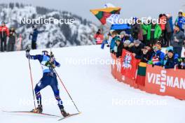 10.12.2023, Hochfilzen, Austria (AUT): Emilien Jacquelin (FRA) - IBU World Cup Biathlon, relay men, Hochfilzen (AUT). www.nordicfocus.com. © Manzoni/NordicFocus. Every downloaded picture is fee-liable.