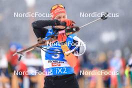 10.12.2023, Hochfilzen, Austria (AUT): Benedikt Doll (GER) - IBU World Cup Biathlon, relay men, Hochfilzen (AUT). www.nordicfocus.com. © Manzoni/NordicFocus. Every downloaded picture is fee-liable.