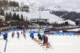 10.12.2023, Hochfilzen, Austria (AUT): Event Feature: Race start - IBU World Cup Biathlon, relay men, Hochfilzen (AUT). www.nordicfocus.com. © Manzoni/NordicFocus. Every downloaded picture is fee-liable.